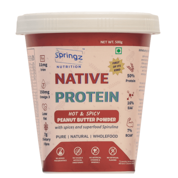 Native Protein Spicy Peanut Butter Powder 500g