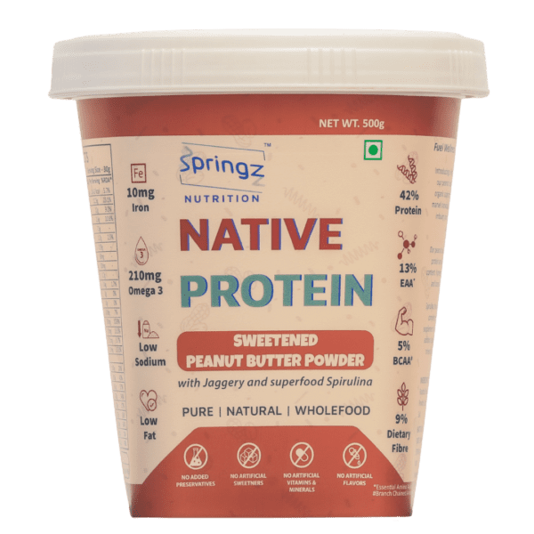 Native Protein Sweetened Peanut Butter Powder 500g